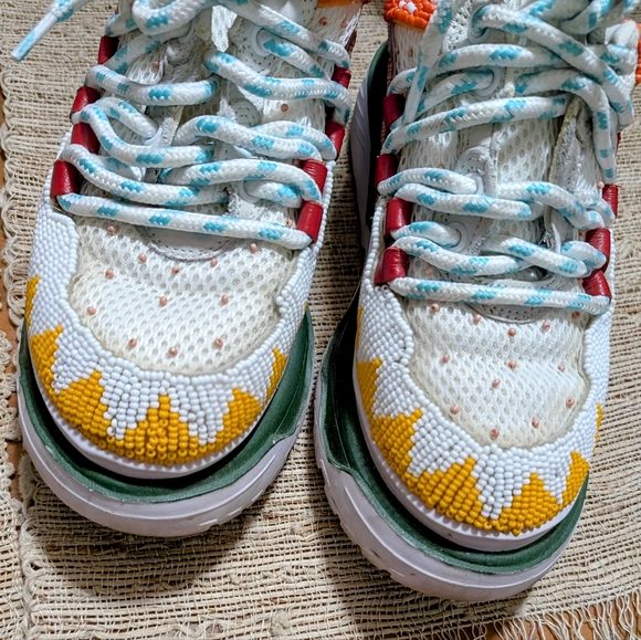 FARM RIO Multicolored Beaded Platform Sneakers - Picture 3 of 5